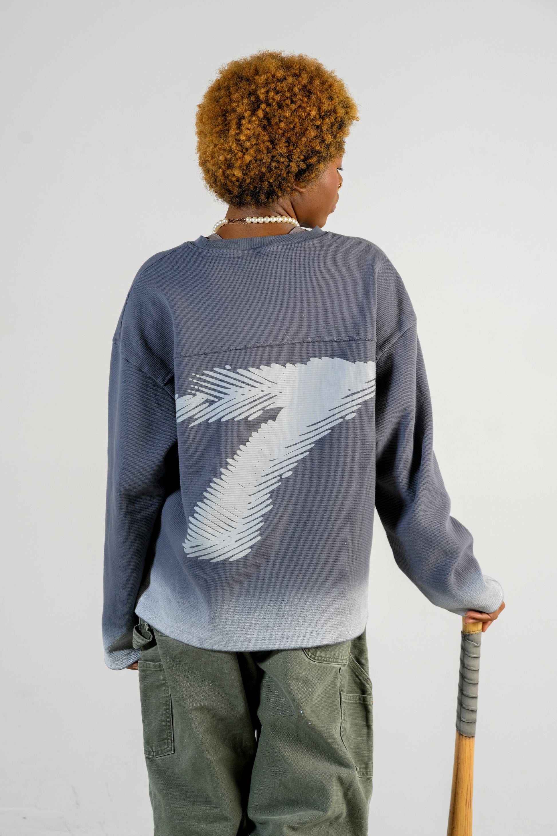graphite in-pursuit cotton thermal longsleeve