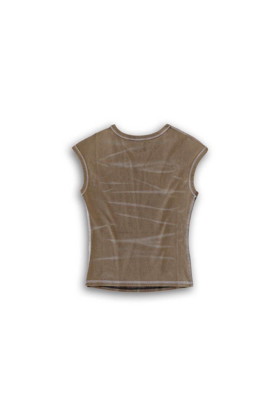 mud drop shoulder tank top with alloy emblem