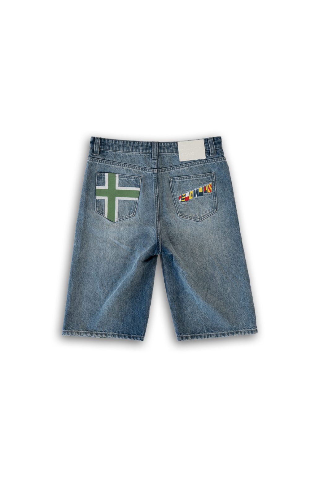 verdant overseas denim shorts