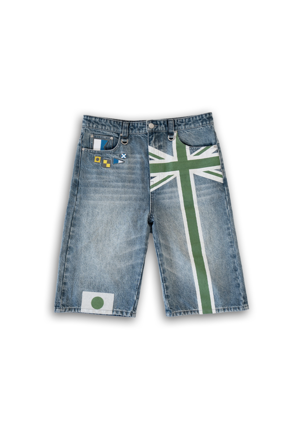 verdant overseas denim shorts
