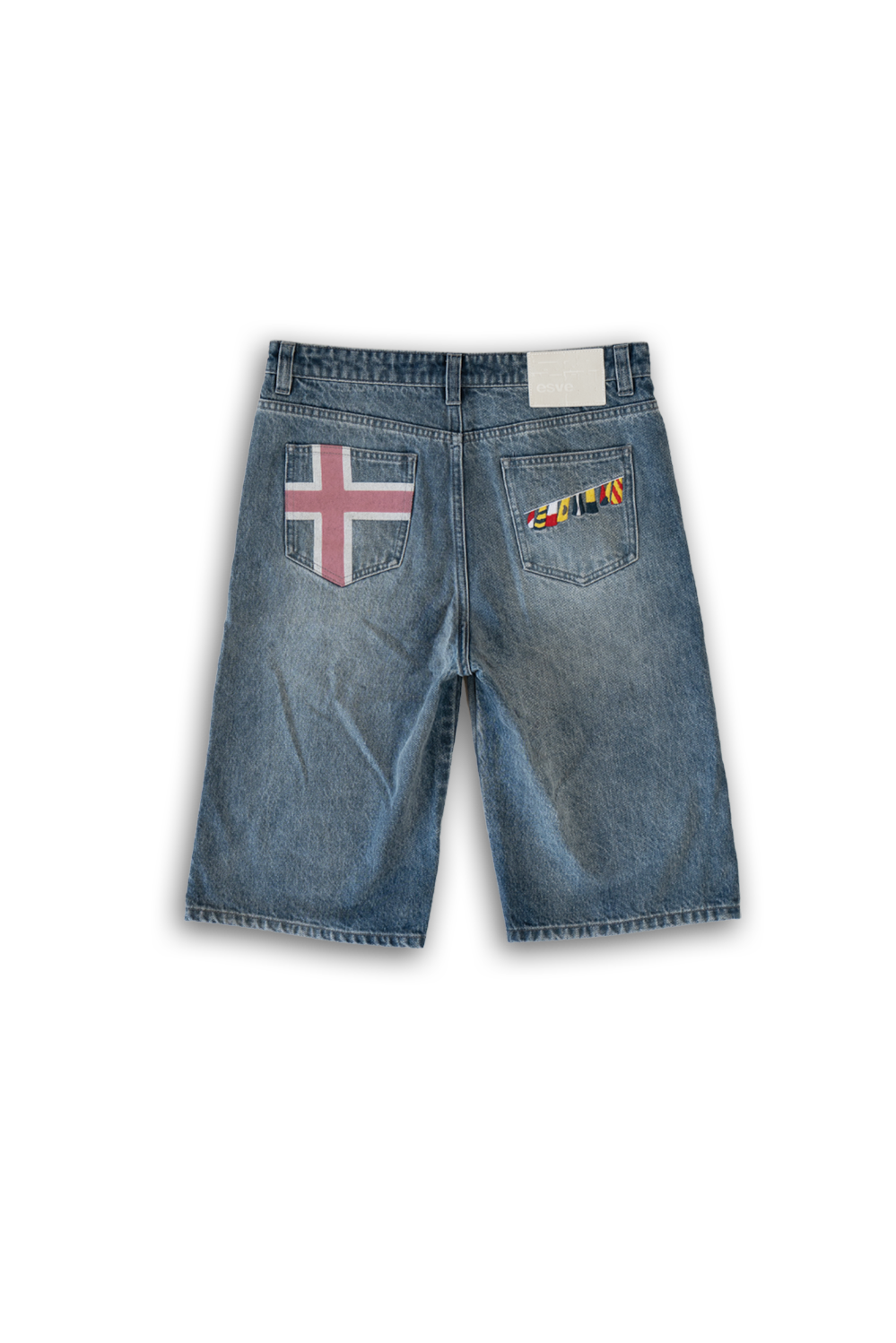 rose pedal overseas denim shorts
