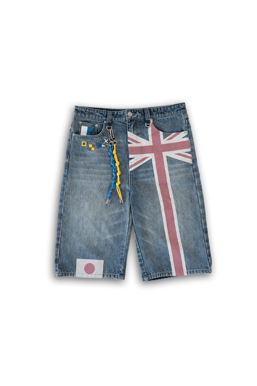 rose pedal overseas denim shorts