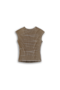 mud drop shoulder tank top with alloy emblem