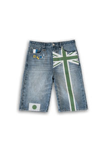 verdant overseas denim shorts