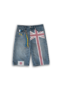 rose pedal overseas denim shorts