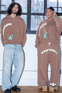 taupe kaizen french terry hoodie